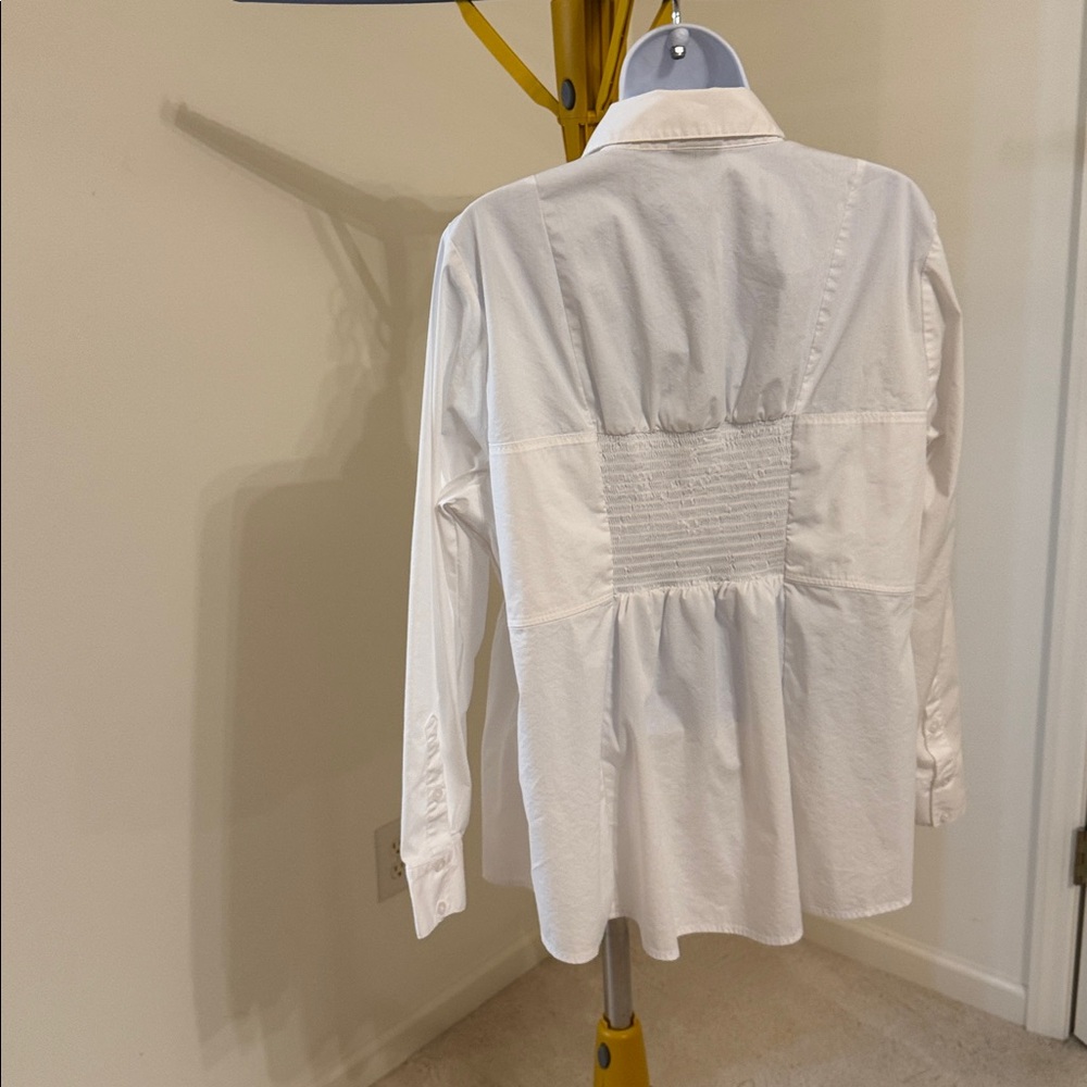 Torrid White Button-Down Shirt - Picture 6 of 12